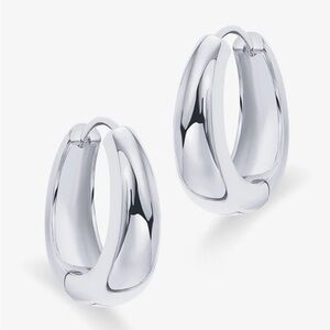 Activ by Pavoi Sterling Silver Chunky Hoops NWT